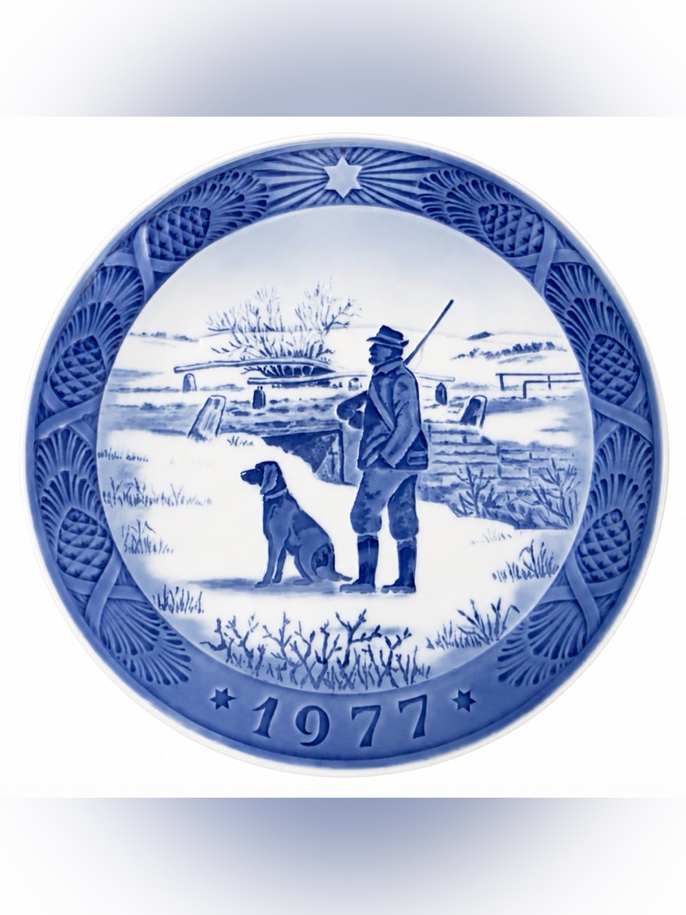 Royal Copenhagen 1977 Immervad Bridge Plate Beautiful Vintage